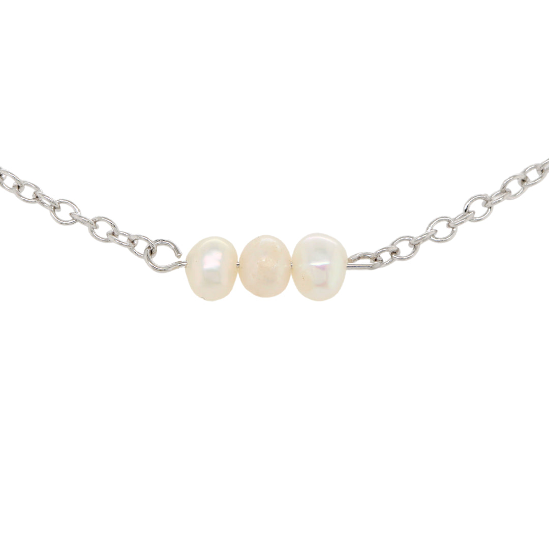 Small three pearl freshwater bracelet