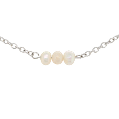 Small three pearl freshwater bracelet